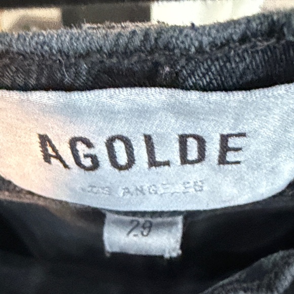 Agolde pinch waist Charcoal Denim Jeans - Picture 7 of 10